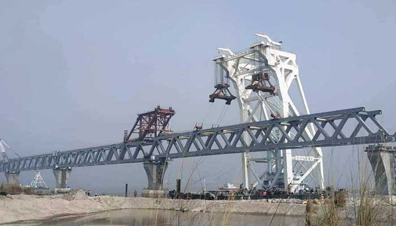 ৪ কিলোমিটার দৃশ্যমান হলো পদ্মাসেতু