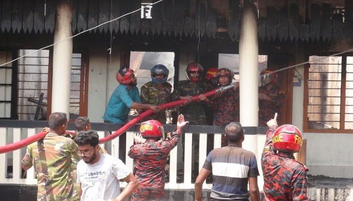 রাঙামাটির বন বিভাগের চার কার্যালেয়ে আগুন