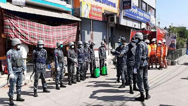 মোংলায় করোনা ভাইরাস প্রতিরোধে নানা উদ্যোগ নৌ-বাহিনীর
