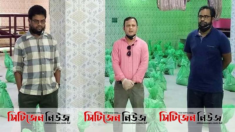 হাটহাজারীতে মির্জাপুর ফুড ব্যাংক’র জরুরি খাদ্য সামগ্রী বিররণ