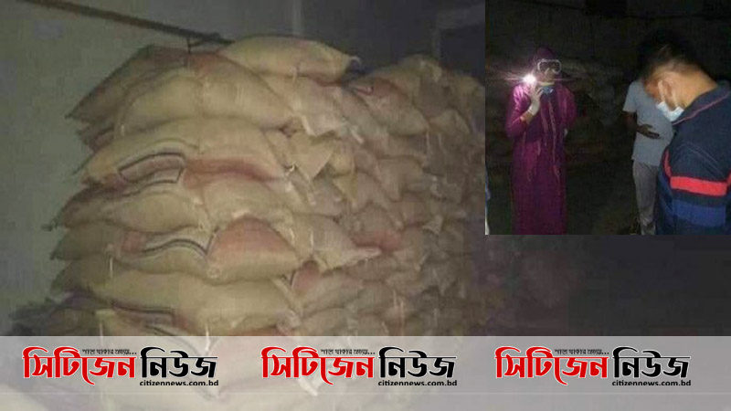 যুবলীগ নেতার গুদাম থেকে ২০০বস্তা চাল জব্দ