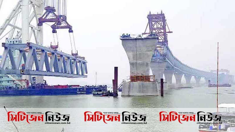 পদ্মা সেতুতে বসানো হল ২৯তম স্প্যান