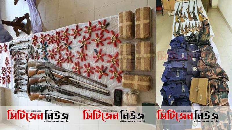 টেকনাফে বন্দুকযুদ্ধে ৩জন নিহত; অস্ত্র-গুলি উদ্ধার