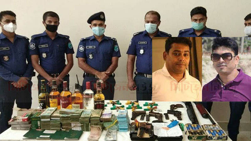 ফরিদপুরের শীর্ষ দুই সন্ত্রাসী বিপুল অস্ত্রসহ গ্রেফতার