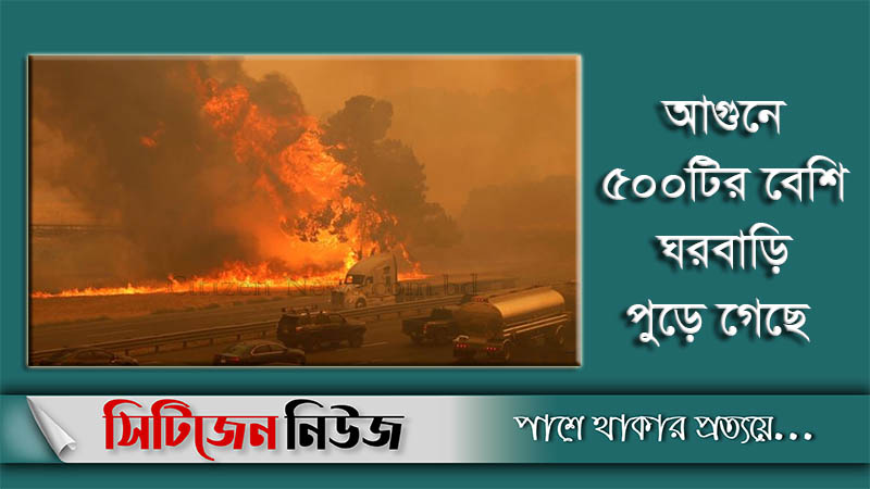ক্যালিফোর্নিয়ার দাবানলে ৬ জনের মৃত্যু