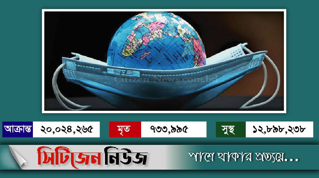 বিশ্বজুড়ে করোনা আক্রান্তের সংখ্যা ২ কোটি ছাড়াল