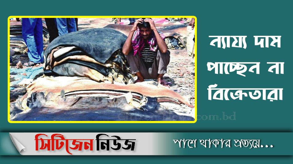 নির্ধারিত দামের চেয়ে কম দামে বিক্রি হচ্ছে চামড়া