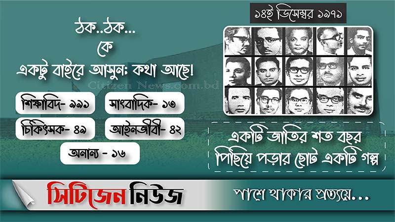 শহীদ বুদ্ধিজীবী দিবস আজ