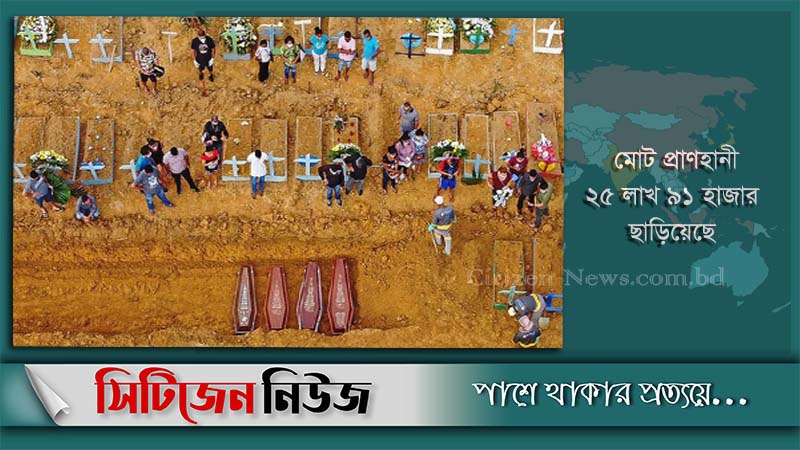 বিশ্বজুড়ে ২৪ ঘণ্টায় প্রায় ১০ হাজার মানুষের মৃত্যু