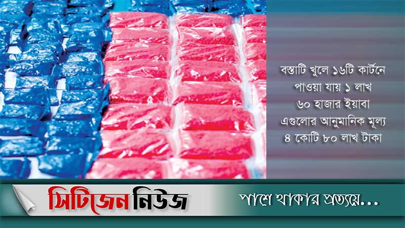 জঙ্গলে মিললো এক লাখ ৬০ হাজার পিস ইয়াবা