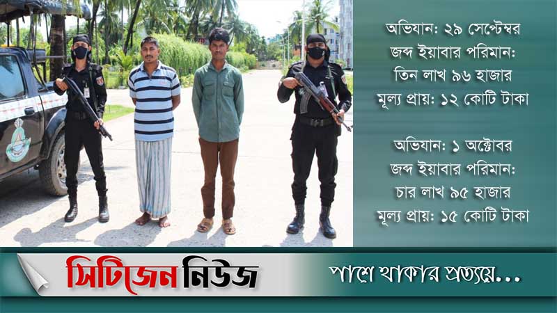 অভিযান র‌্যাব-৭: আবারও ১৫ কোটি টাকার ইয়াবা জব্দ