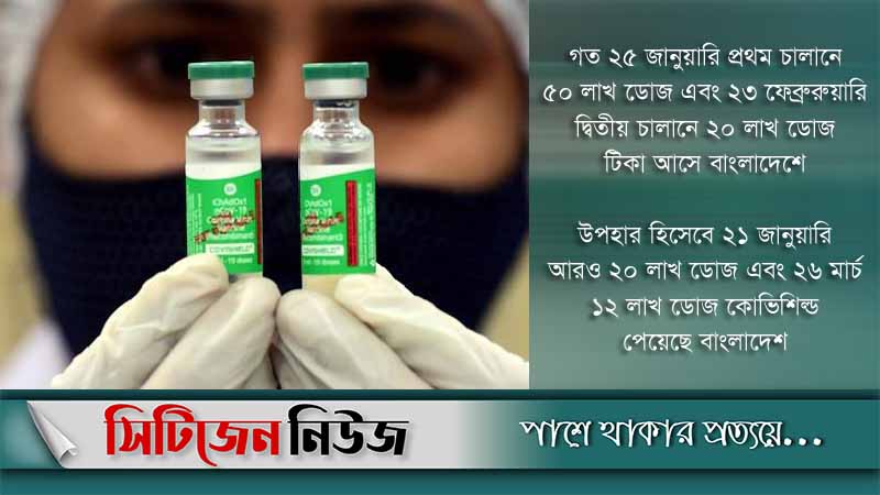 ভারত থেকে এলো আরও ১০ লাখ টিকা