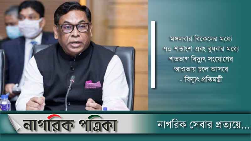 ৮০ লাখ গ্রাহক বিদ্যুৎ বিচ্ছিন্ন: বিদ্যুৎ প্রতিমন্ত্রী
