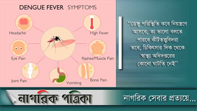 সরকারি হাসপাতালে বিনামূল্যে ডেঙ্গু পরীক্ষার নির্দেশ