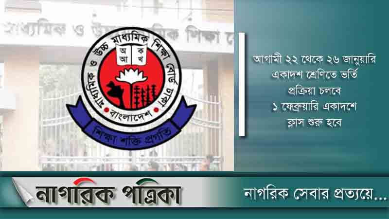 শুরু হচ্ছে একাদশ শ্রেণিতে ভর্তির আবেদন