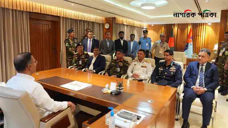 প্রথমবার সশস্ত্র বাহিনী বিভাগে অফিস করলেন প্রধানমন্ত্রী
