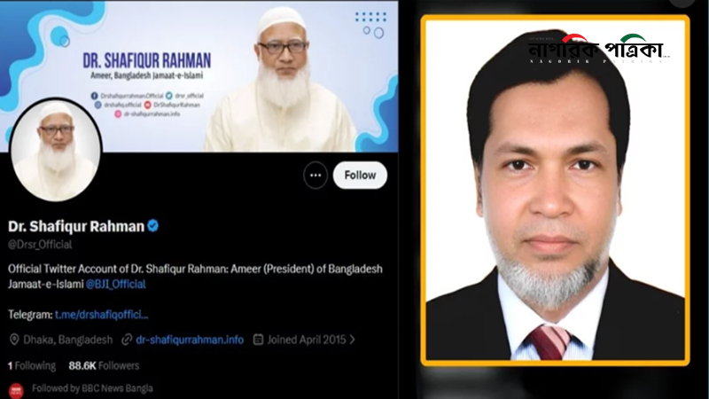 জামায়াত আমিরের এক্স অ্যাকাউন্ট হ্যাক: বঙ্গভবনের কর্মকর্তা আটক
