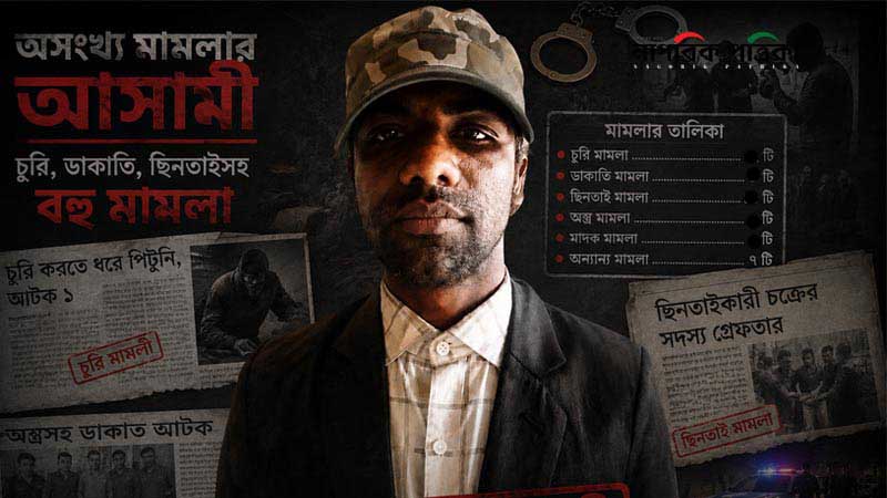 অগ্নিসংযোগ, চুরি, ছিনতাইসহ ডজন মামলার আসামী শিক্ষক মহিদুল