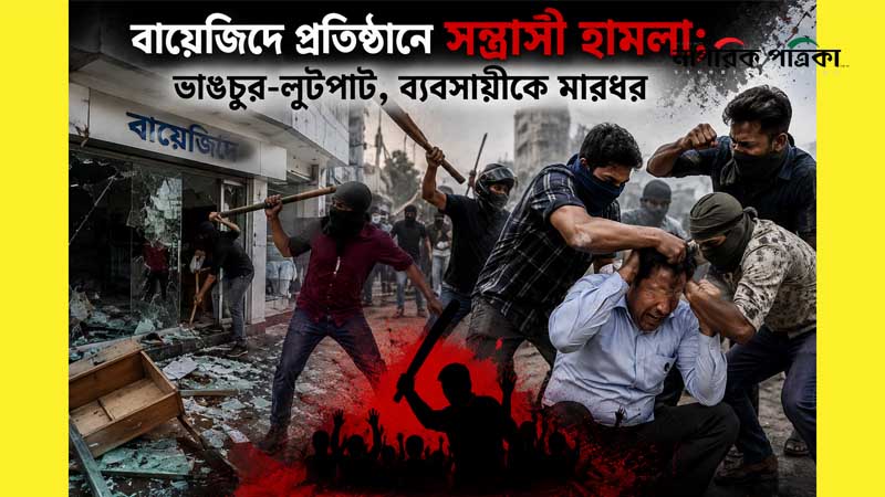 বায়েজিদে প্রতিষ্ঠানে সন্ত্রাসী হামলা; ভাঙচুর-লুটপাট, ব্যবসায়ীকে মারধর