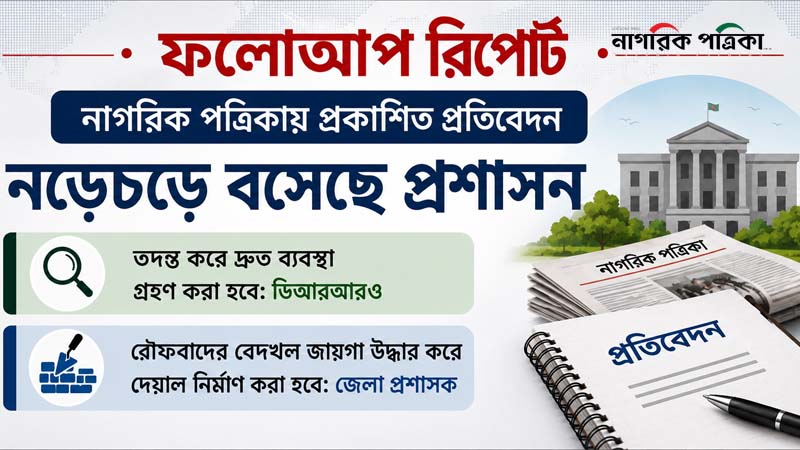 রৌফবাদে বেদখল জায়গা উদ্ধার করে দেয়াল নির্মাণ করা হবে: ডিআরআরও